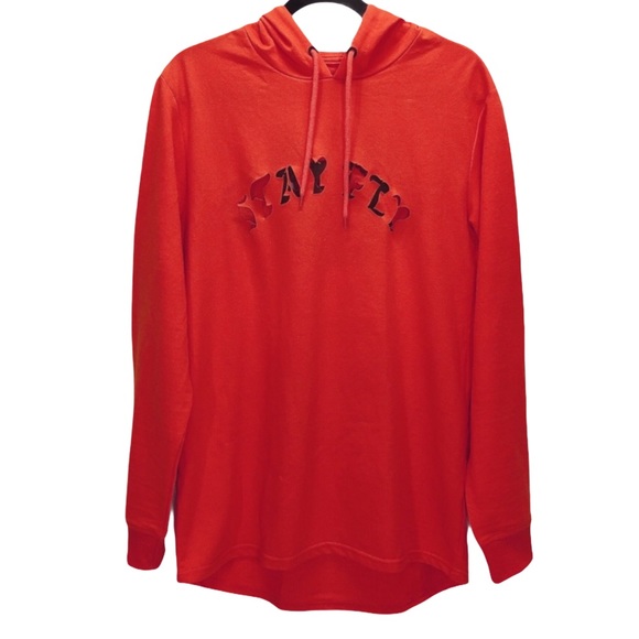 Rue 21 Men's Size M Orange Hoodie Sweater - Picture 1 of 9